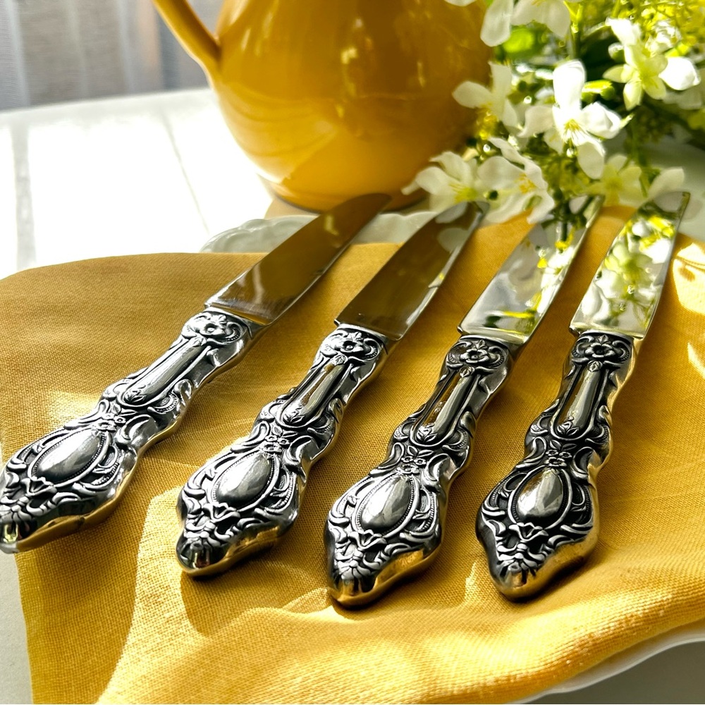 🌴Elegant  LC Lifetime Cutlery Stainless Steel Dinner Knife Set of 4